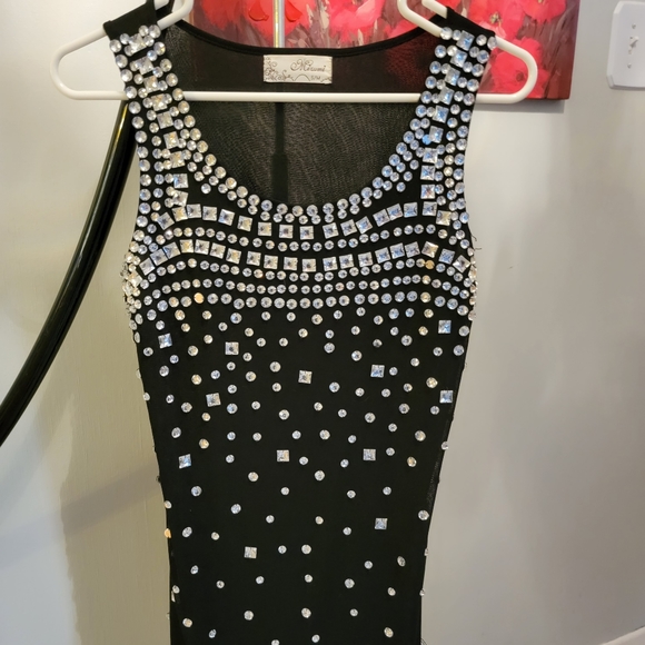 MIZUMI Black Rhinestone Dress - Picture 3 of 7